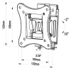 TV Statīvs TM Electron 15 kg 10"-24"