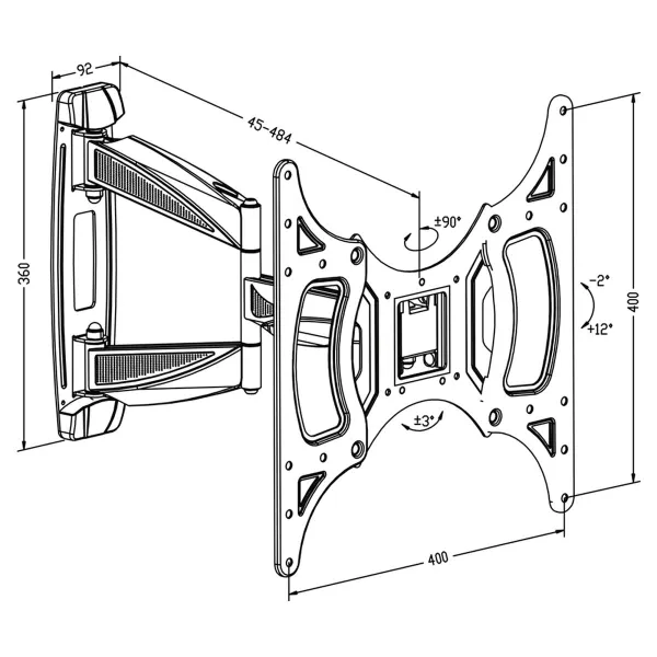 TV Statīvs TM Electron 26"-50" 30 Kg