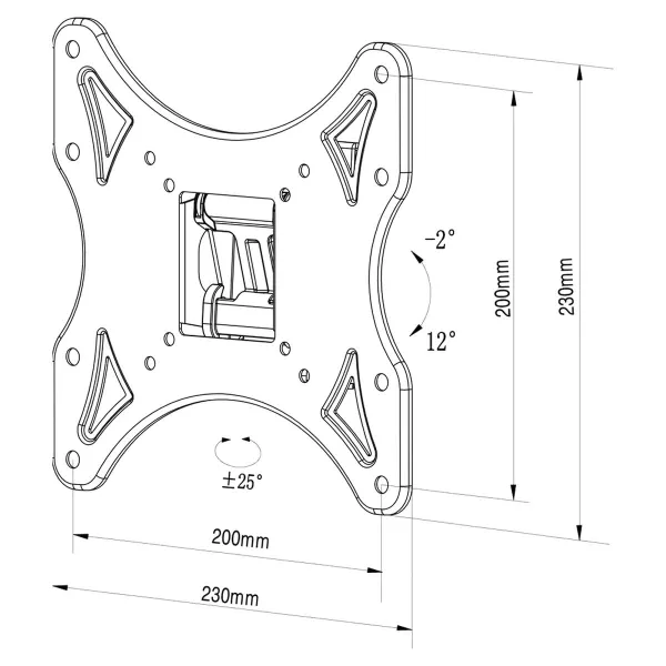 TV Statīvs TM Electron 26"-40" 25 kg