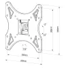 TV Statīvs TM Electron 26"-40" 25 kg