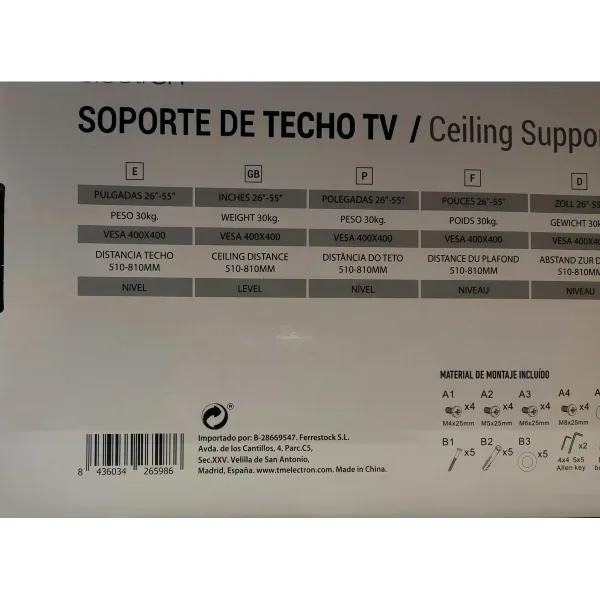 Подставка для ТВ TM Electron 30 Kg 26-55"