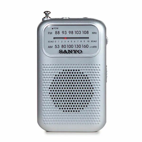 Nešiojamas radijo imtuvas Sanyo AM/FM Sidabras