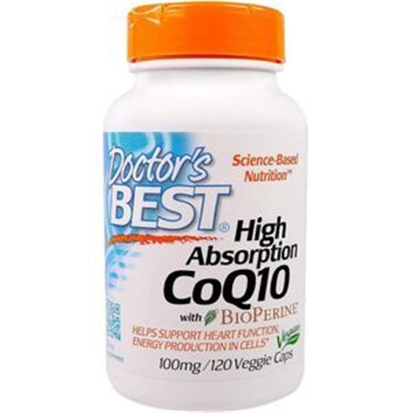 Augstas absorbcijas CoQ10 ar BioPerine, 100 mg - 120 v-kapsulas