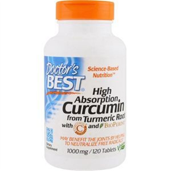 High Absorption Curcumin From Turmeric Root with C3 Complex & BioPerine, 1000mg - 120 tablets