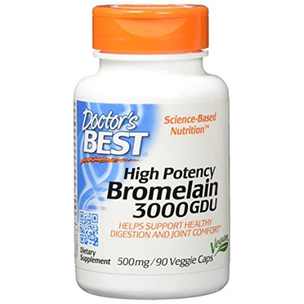 Suuritehoinen bromelaiini 3000 GDU, 500 mg - 90 v-kapselia