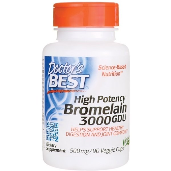 Suuritehoinen bromelaiini 3000 GDU, 500 mg - 90 v-kapselia