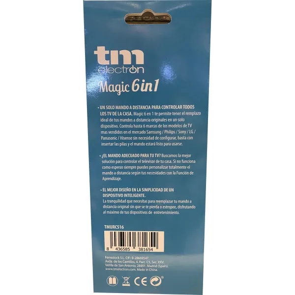 Universāla Tālvadības Pults TM Electron 6 no 1