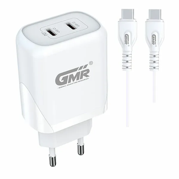 Сетевое зарядное устройство Goms 40 W USB-C x 2