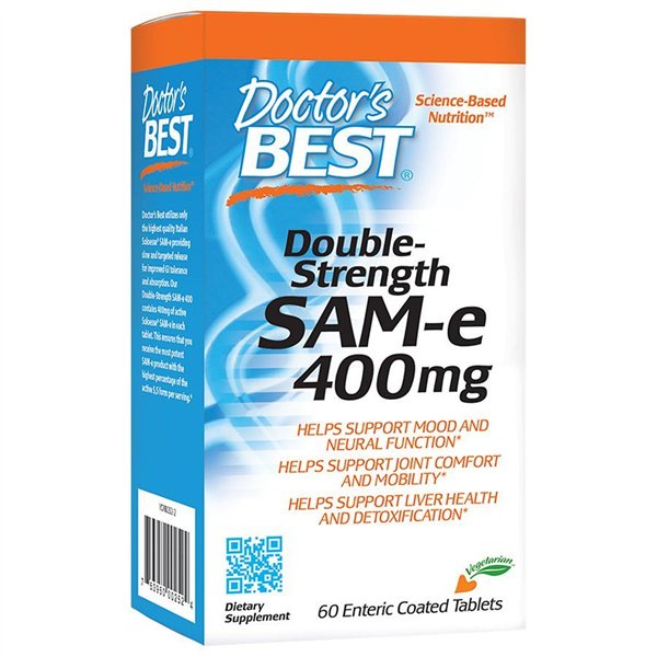 SAM-e, 400mg Double-Strength - 60 tablets 
