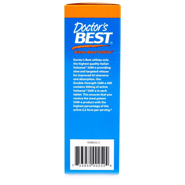 SAM-e, 400mg Double-Strength - 60 tablets 