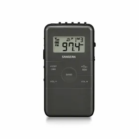 Nešiojamas skaitmeninis radijas Sangean Juoda AM/FM Įkraunamas