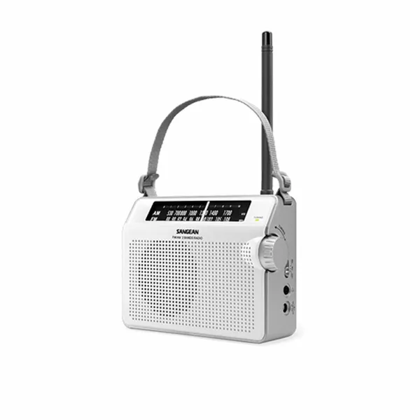 Radio AM/FM Sangean Valkoinen