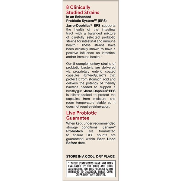 Jarro-Dophilus EPS, 5 млрд КОЕ - 30 капсул