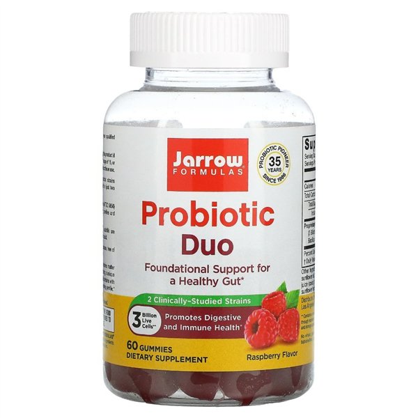 Probiotic Duo, Raspberry - 60 gummies