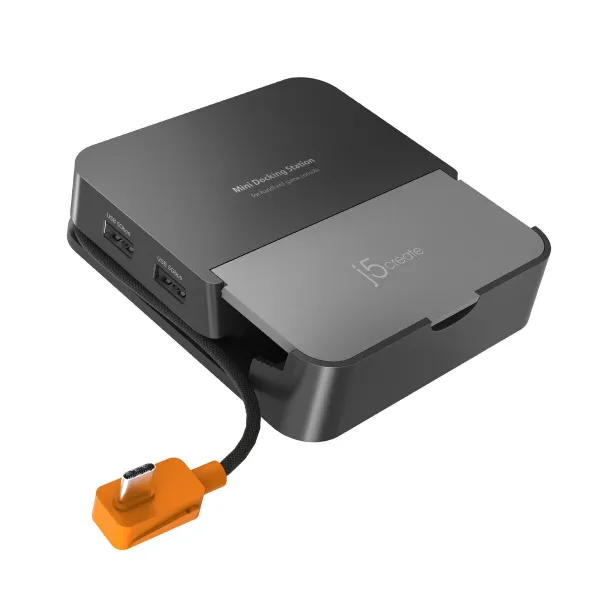 USB šakotuvas j5create JCD624-N Juoda Pilka