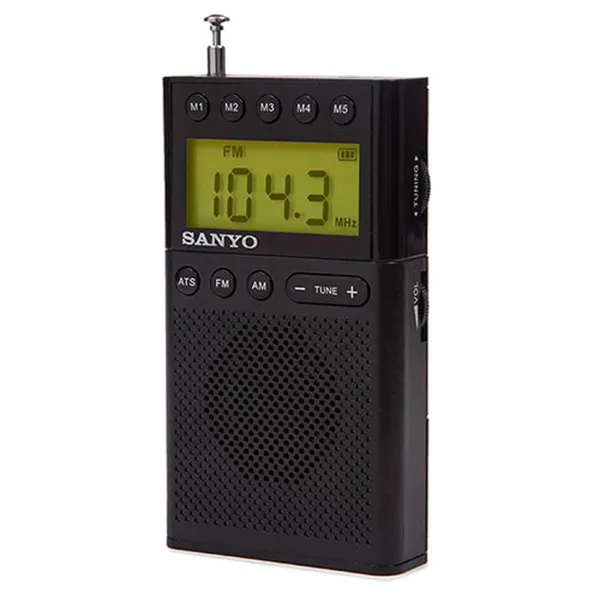 Portatīvais Digitālais Radio Sanyo Melns AM/FM