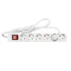 6 kištukų lizdas be maitinimo jungiklio TM Electron TMUAD506S Balta 3680 W (1,5 m)