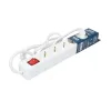 6 kištukų lizdas be maitinimo jungiklio TM Electron TMUAD506S Balta 3680 W (1,5 m)