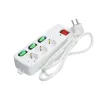3 kištukų lizdas be maitinimo jungiklio TM Electron TMUAD553 Balta 3680 W (1,5 m)