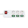 3 kištukų lizdas be maitinimo jungiklio TM Electron TMUAD553 Balta 3680 W (1,5 m)