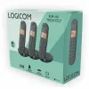 Беспроводный телефон Logicom ILOA 350 TRIO Чёрный