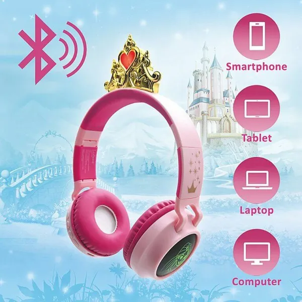 Bluetooth ausinės Lexibook HPBT015DP Disney Princess Rožinė