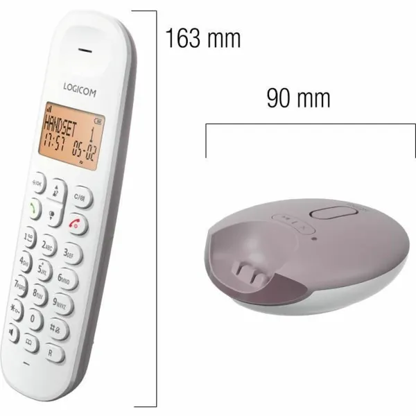 Belaidis telefonas Logicom ILOA 155T SOLO Ruda Pilka Rusva