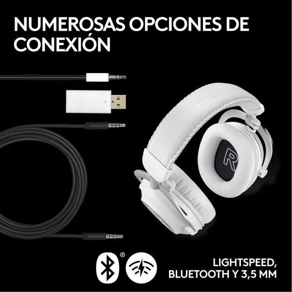 Kuulokkeet Logitech PRO X 2 Musta/valkoinen