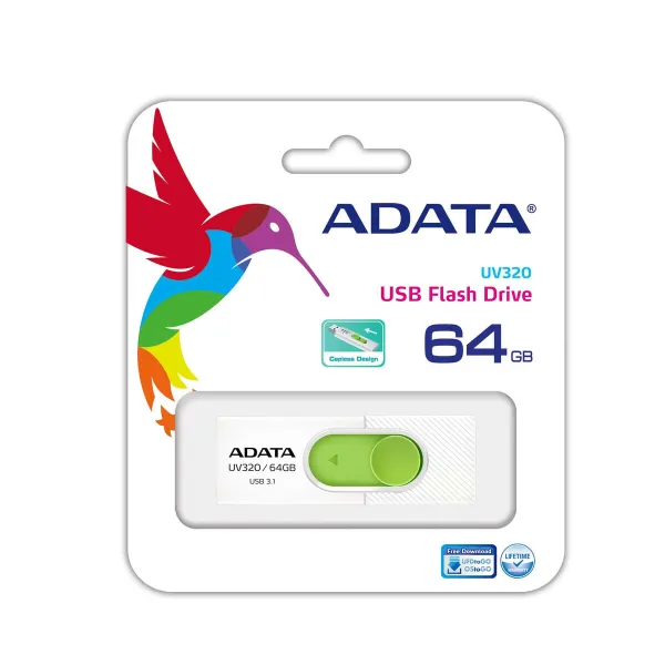 USB stick Adata UV320 Green 64 GB