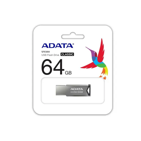 USB atmintukas Adata UV250 Sidabras 64 GB