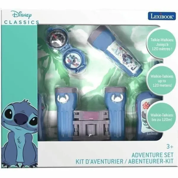 Racijos Lexibook Kit de Aventurero con Walkie Talkies Stitch