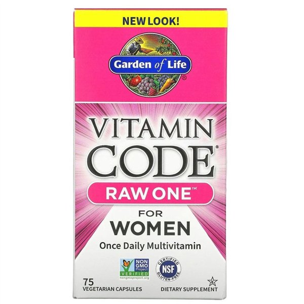 Vitamin Code RAW ONE moterims - 75 v kapsulės
