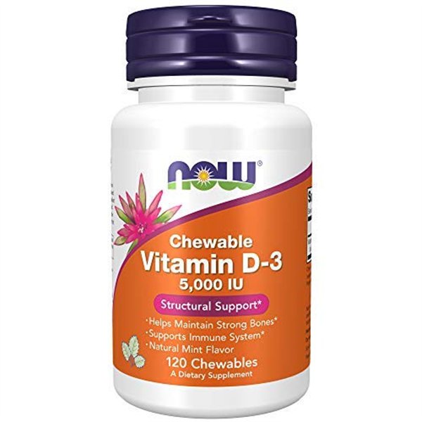 Vitamin D-3, 5000 IU (Chewable) - 120 chewables
