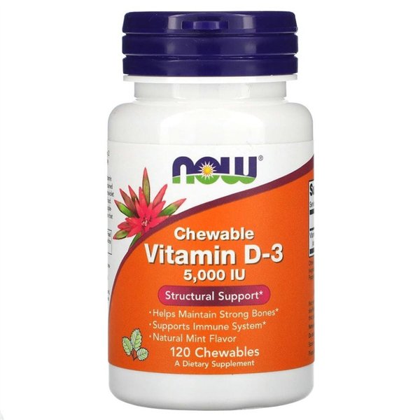 Vitamin D-3, 5000 IU (Chewable) - 120 chewables