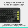 Juhtmevaba Klaviatuur Logitech Pop Icon Keys Tumehall AZERTY