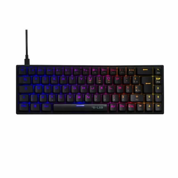 Klaviatūra The G-Lab KEYZ TITAN Juoda Azerty Prancūzų