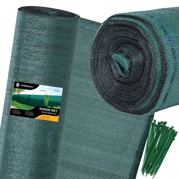 Shading net Springos SN0039 185g/m2 1,5x10m green