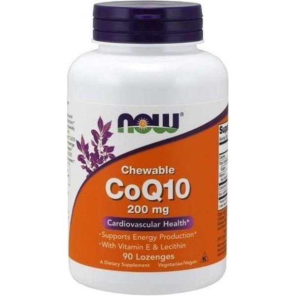CoQ10 with Lecithin & Vitamin E, 200mg (Chewable) - 90 lozenges