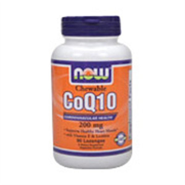 CoQ10 with Lecithin & Vitamin E, 200mg (Chewable) - 90 lozenges