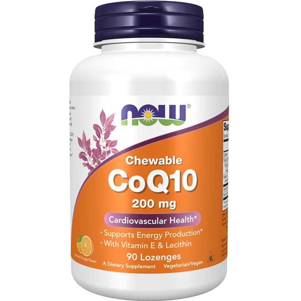 CoQ10 with Lecithin & Vitamin E, 200mg (Chewable) - 90 lozenges
