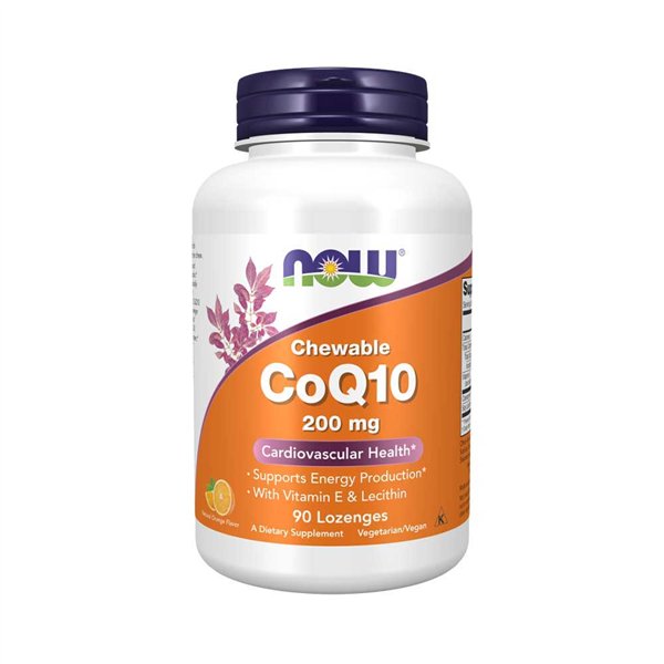 CoQ10 with Lecithin & Vitamin E, 200mg (Chewable) - 90 lozenges