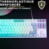 Klaviatūra The G-Lab KEYZ CAESIUM Pilka Azerty Prancūzų