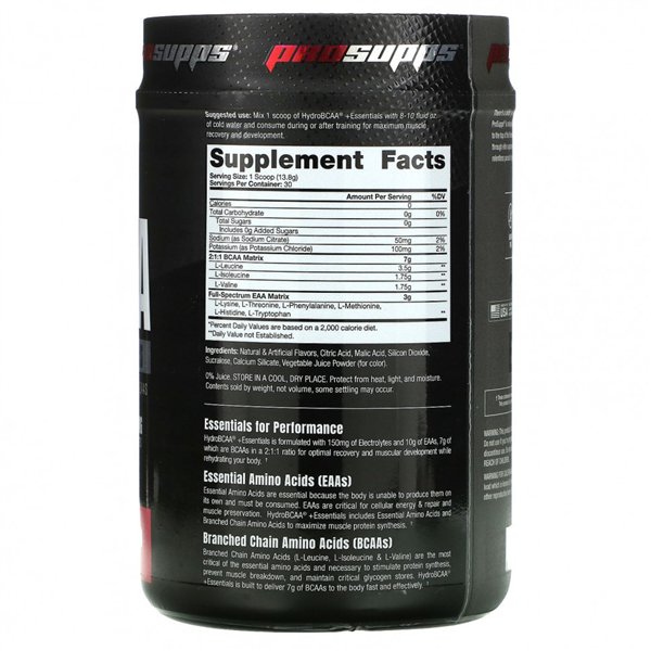 HydroBCAA + Essentials, Арбуз - 414 г | Купить онлайн — Megaluks