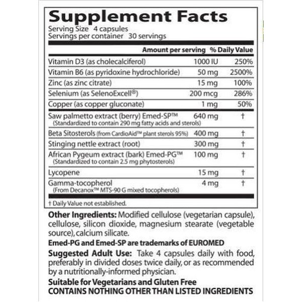 Comprehensive Prostate Formula - 120 vcaps