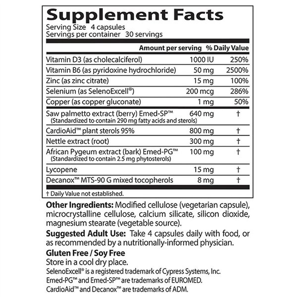 Comprehensive Prostate Formula - 120 vcaps