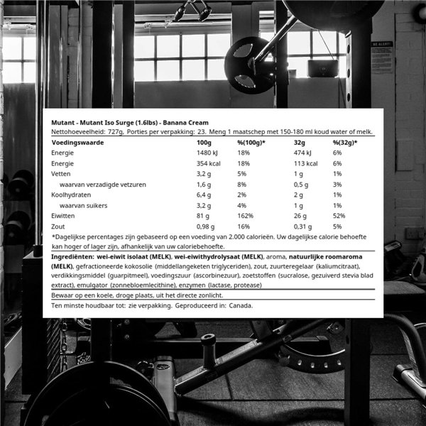  Iso Surge, banaanikerma - 727 g