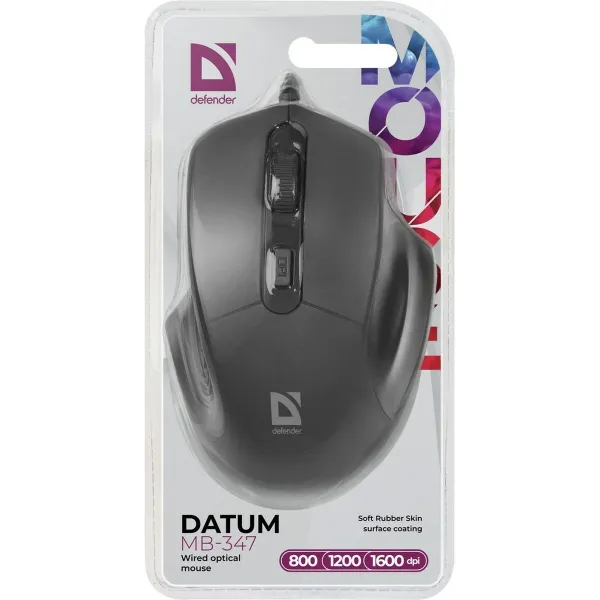 Optiskā pele Defender Datum MB-347 Melns