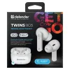 Bluetooth ausinės Defender TWINS 903 Balta Spalvotas