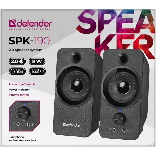 Kõlarid Defender SPK-190 Must 8 W