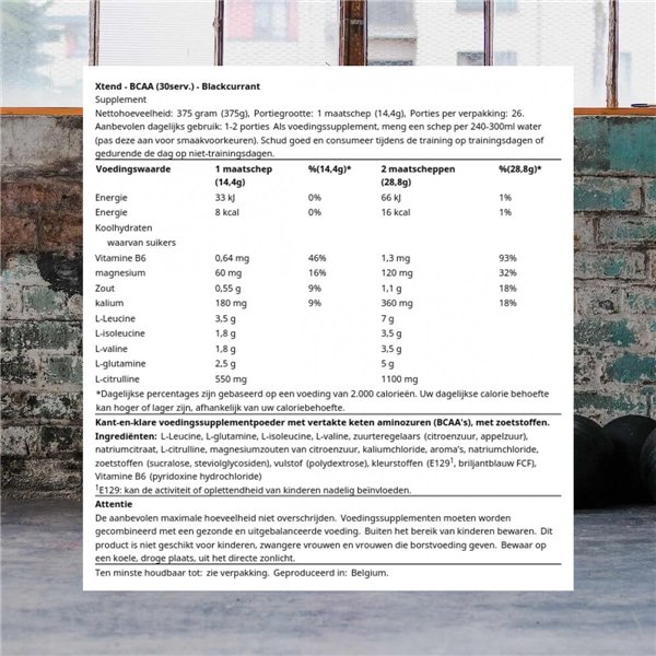 Xtend, mustaherukka - 432g